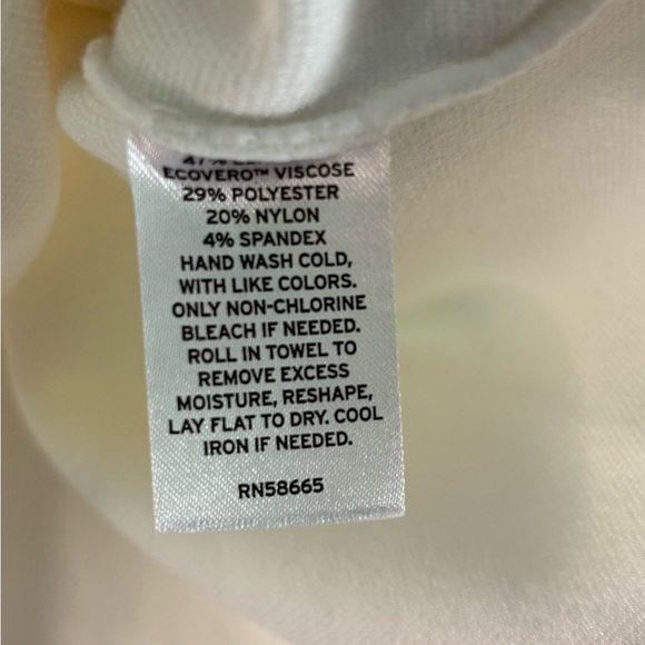 Nordstrom OPEN EDIT Crop Top NWT Small Ivory Cloud (White) Size XL - Picture 4 of 4